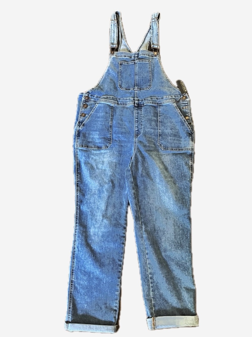 LINCOLN OUTFITTERS Girlfriend Denim Blue Jean Overalls Size 16 NWT